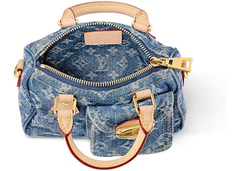 lv nano speedy denim.